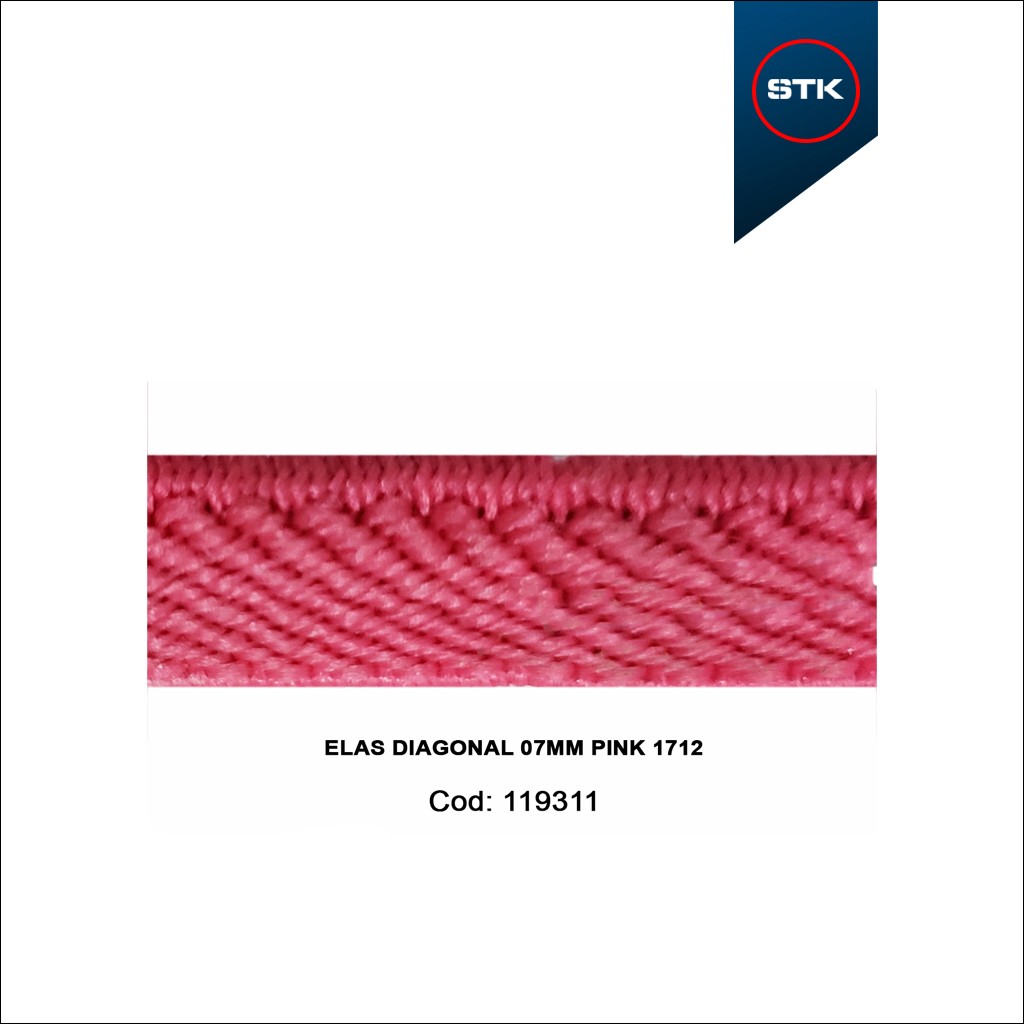 ELAS DIAGONAL 07MM PINK 1712