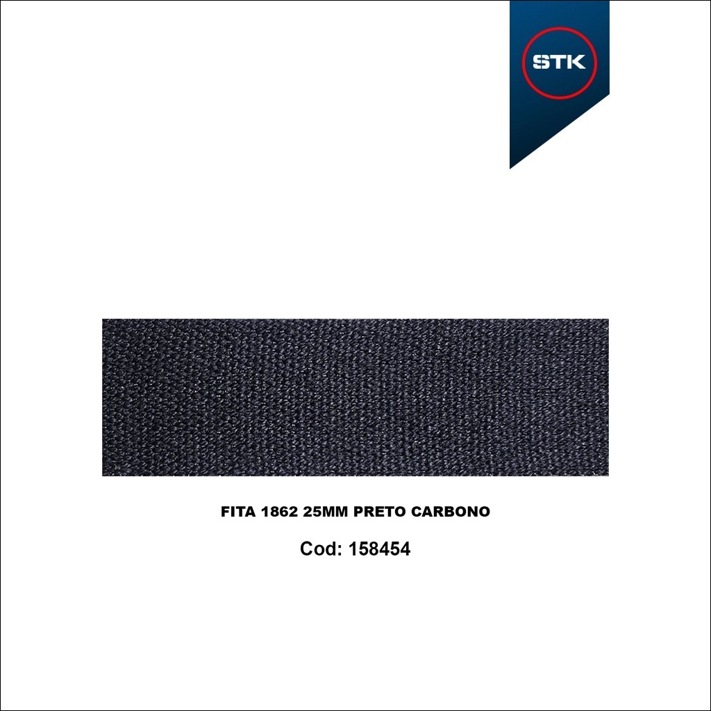 FITA 1862 25MM PRETO CARBONO