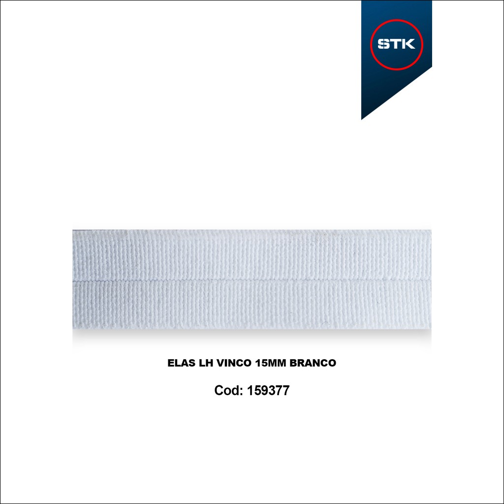 ELÁSTICO STK 693 LH VINCO 15MM BRANCO