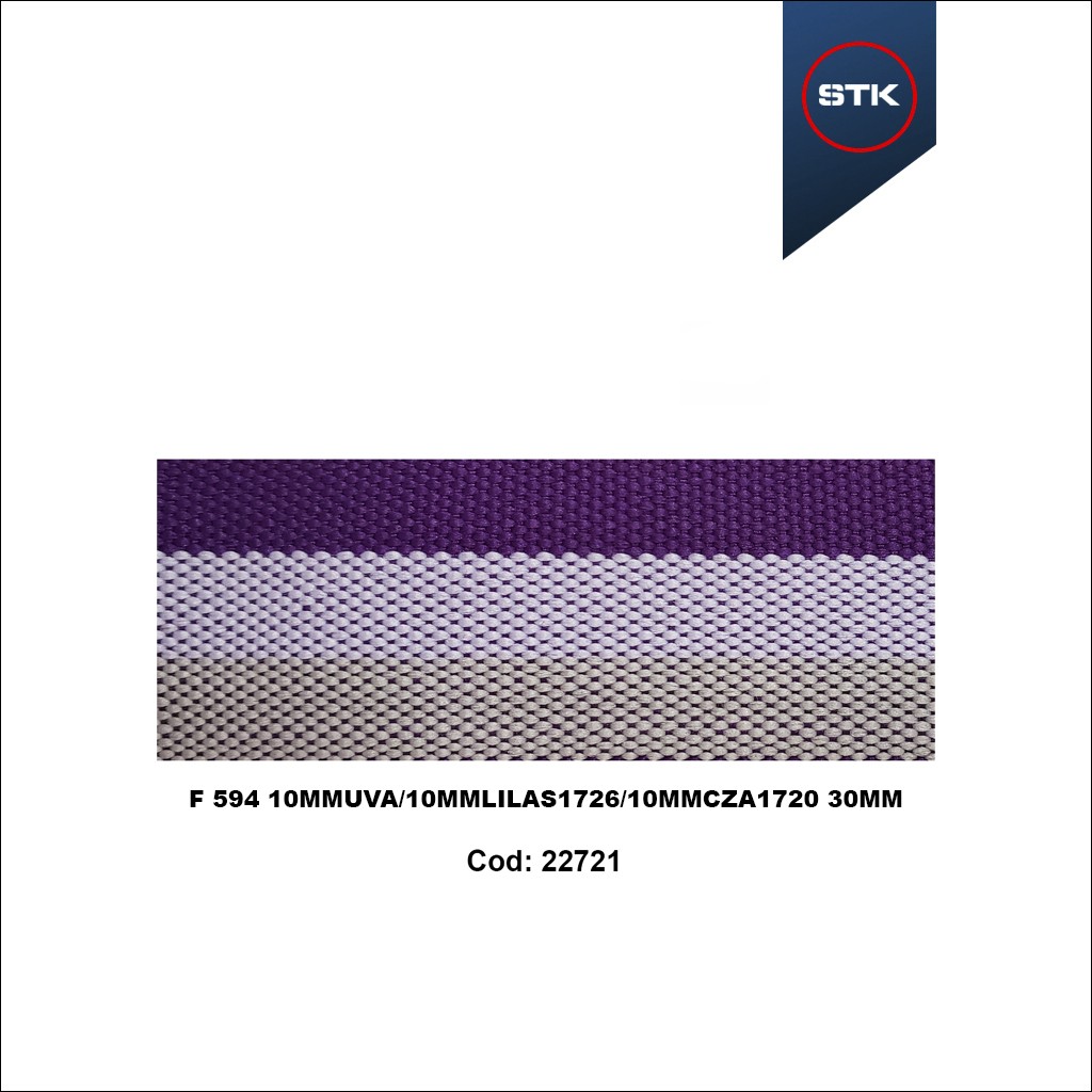 FITA 594 10MM UVA / LILAS / CINZA 30MM